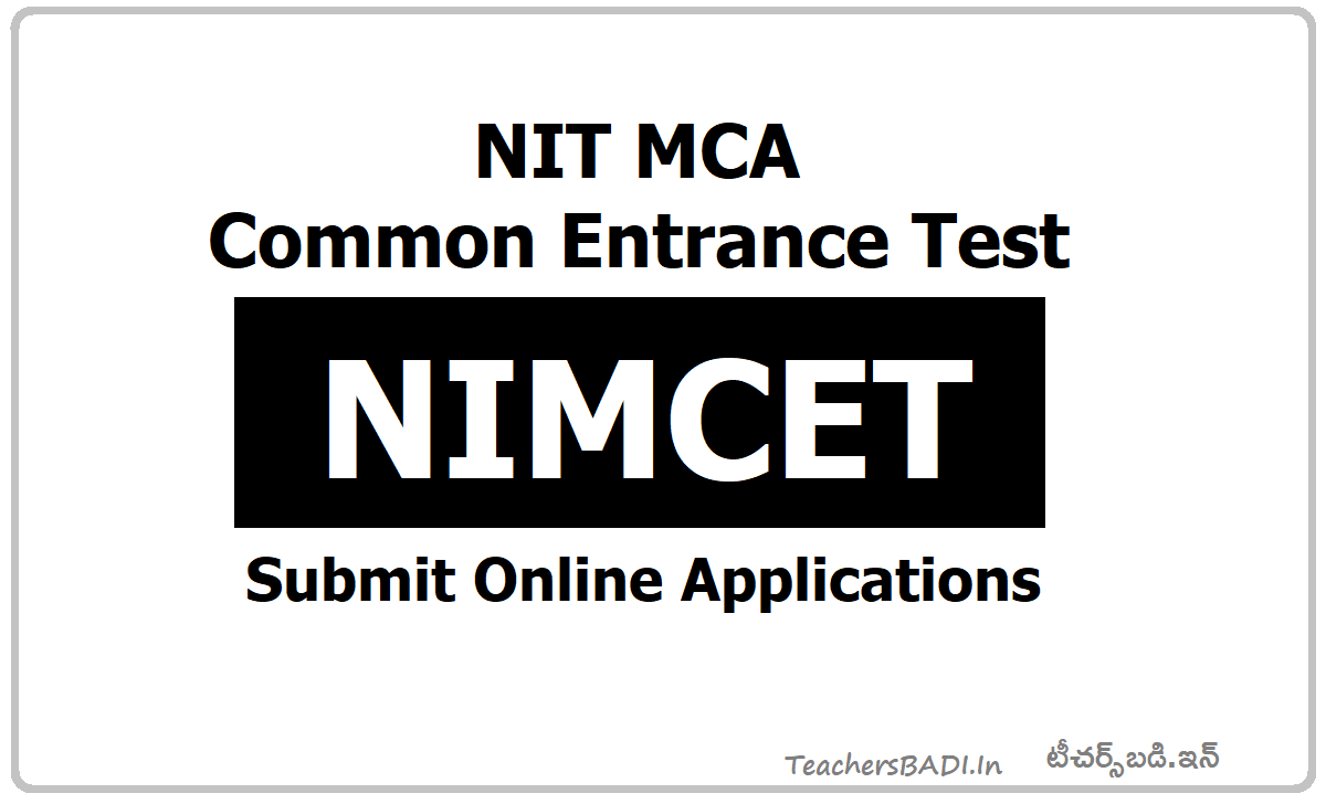 NIT MCA Common Entrance Test