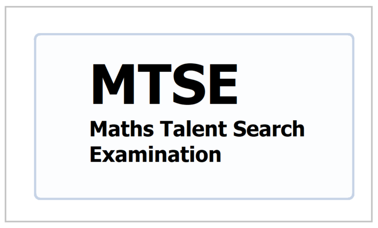 MTSE 2024: Maths Talent Search Examination for School Students