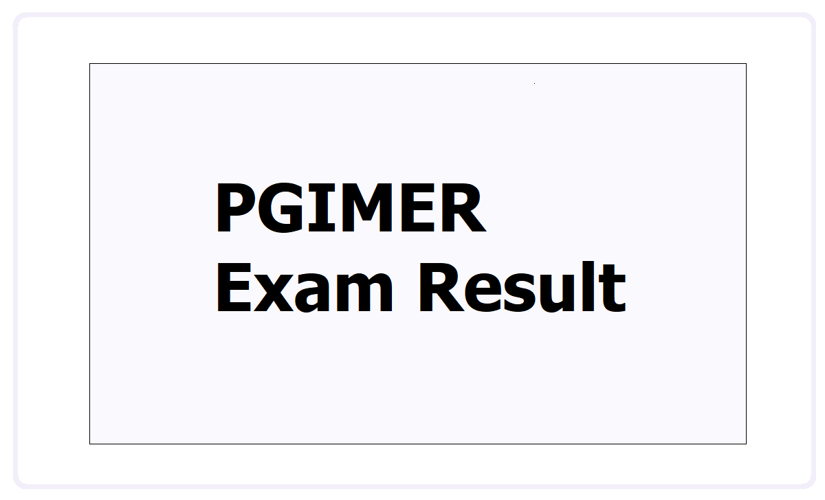 PGIMER Result
