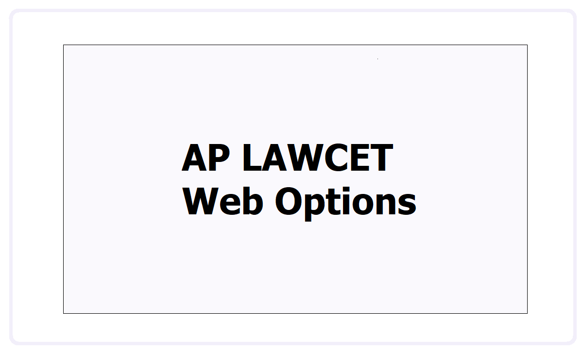 AP LAWCET Web Options