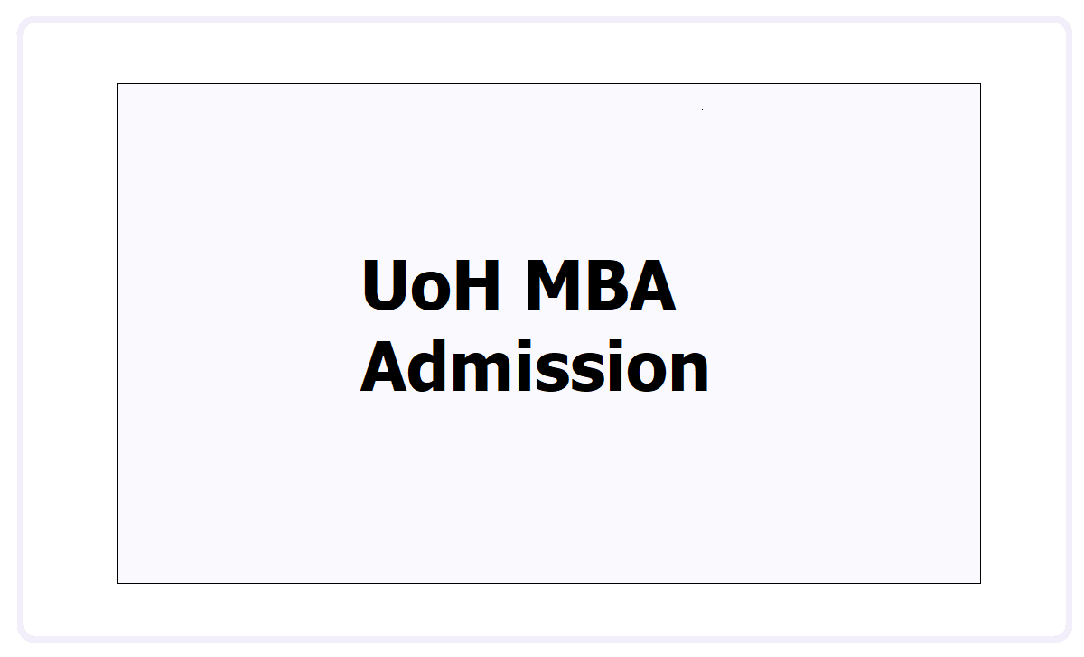 UoH MBA Admission