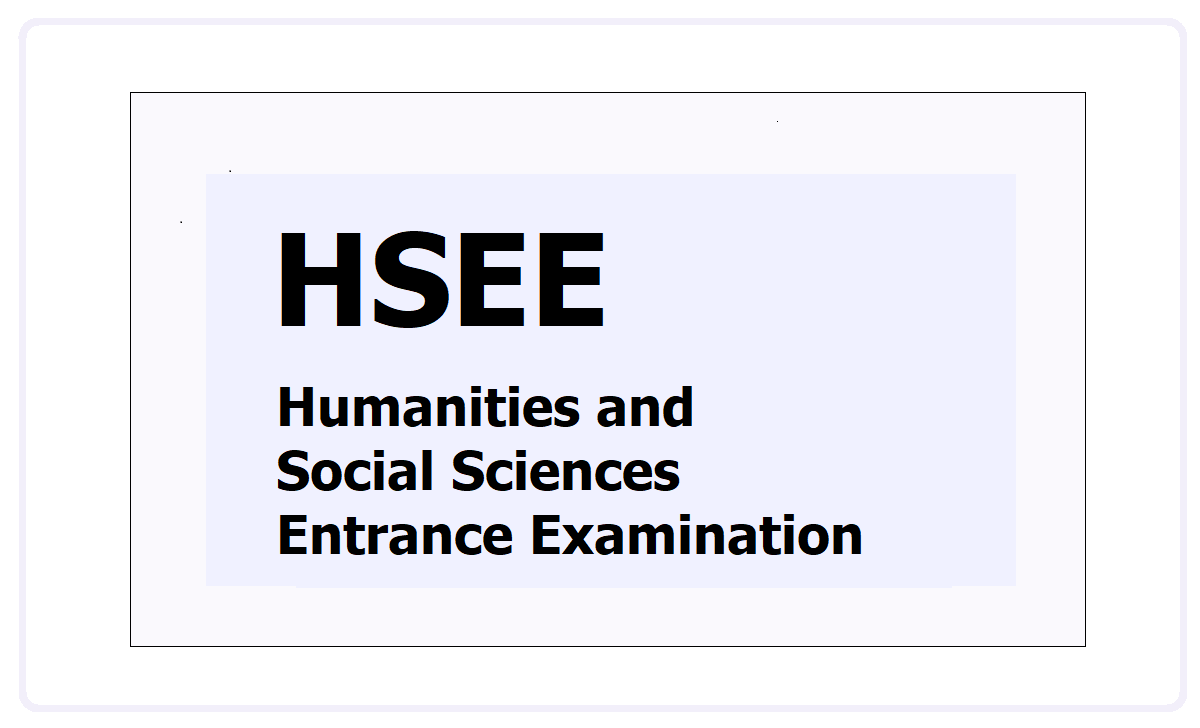 Humanities and Social Sciences Entrance Examination